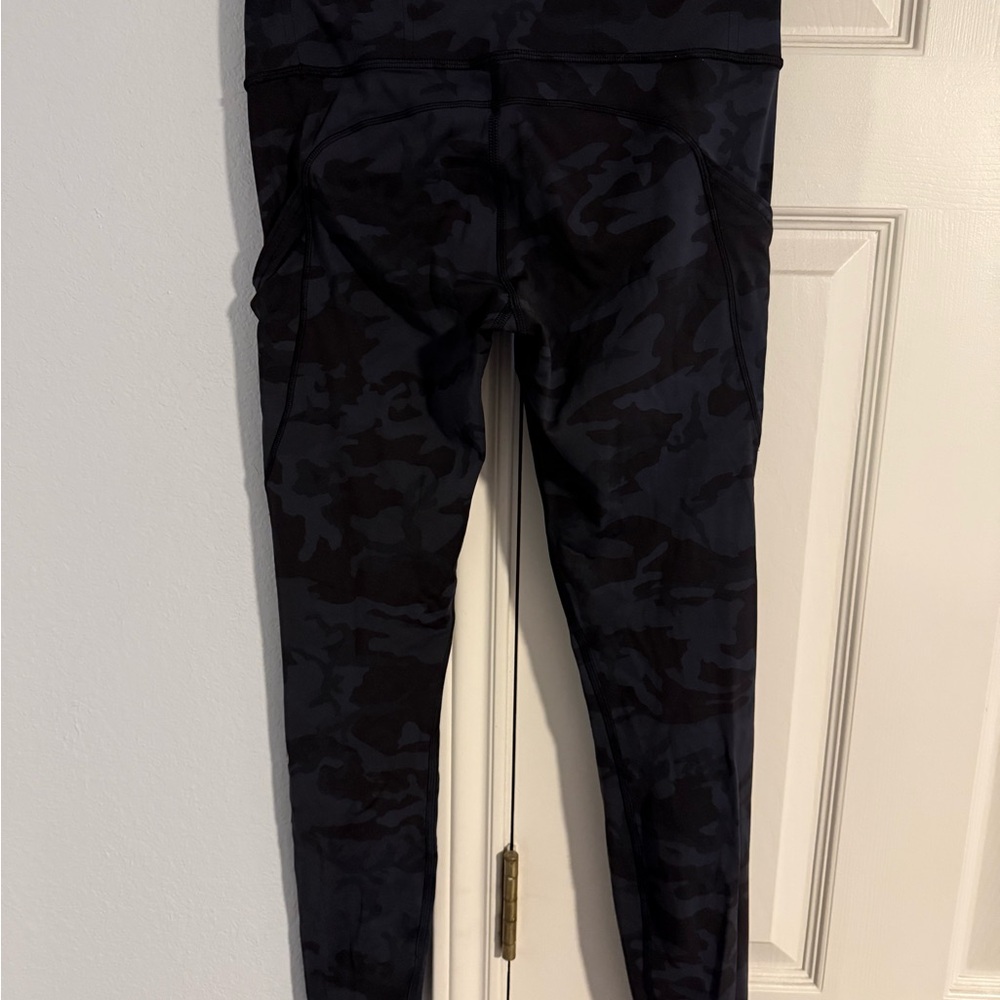 Lululemon 25” Black Camouflage Leggings
